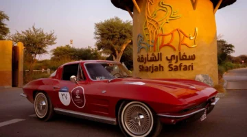 كورفيت C2 تمثل الشارقة بقوة في رالي السيارات القديمة الألف ميل 2025